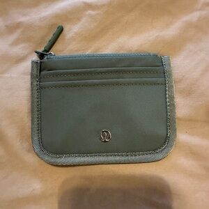 lululemon athletica Olive Green Card Holder Wallet